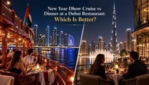 New Year dhow cruise dinner