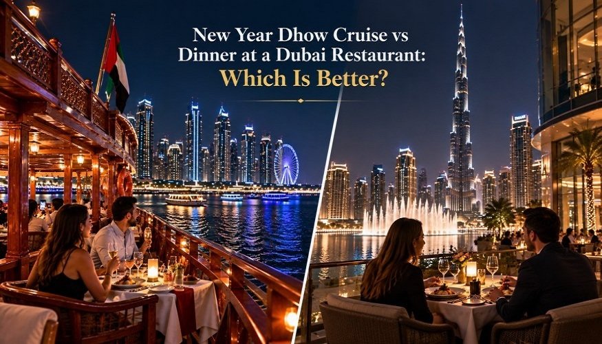 New Year dhow cruise dinner